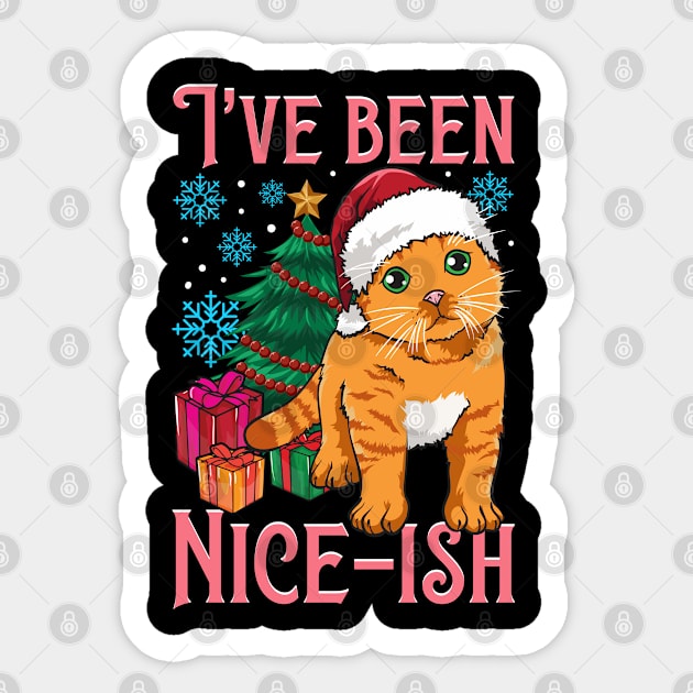 Matching Ugly Christmas Sweaters. Couples Christmas Sweater. Sticker by KsuAnn